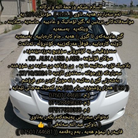 BYD 2014 بێ بۆیاخ